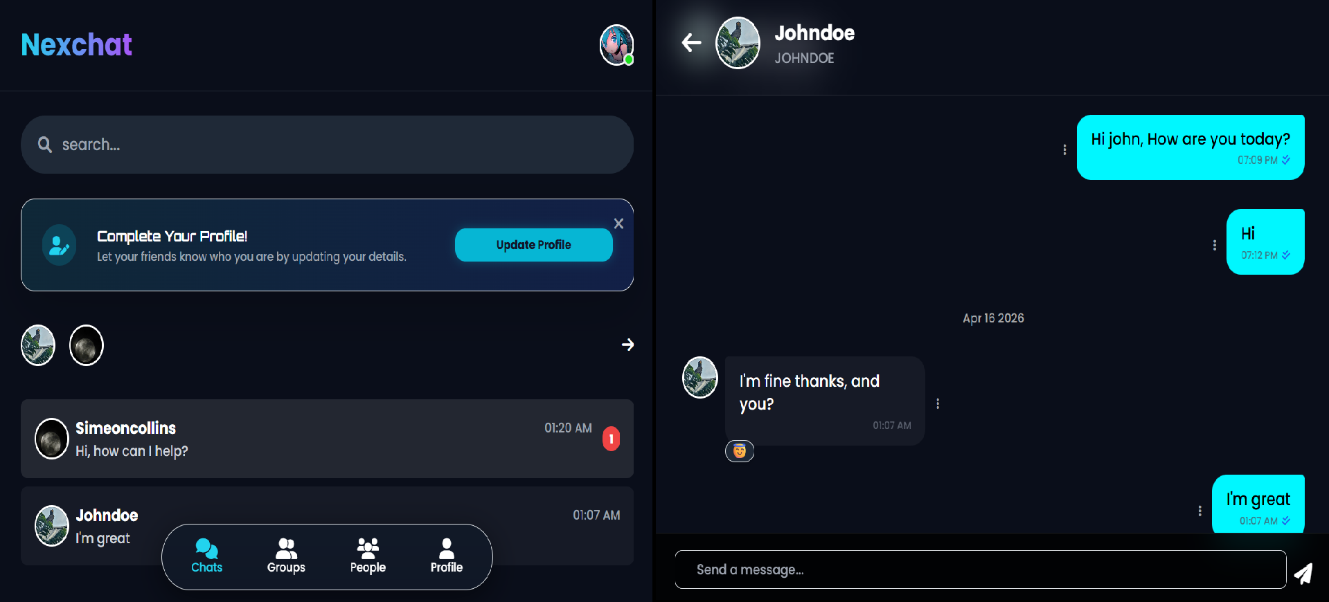 Nexchat Chatting App
